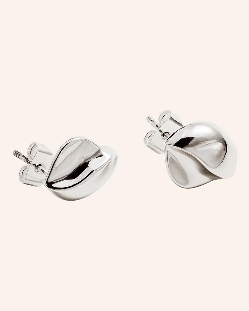 POMPIDOU Ohrstecker TINY EDGES STUDS by GLAMBOU Silber