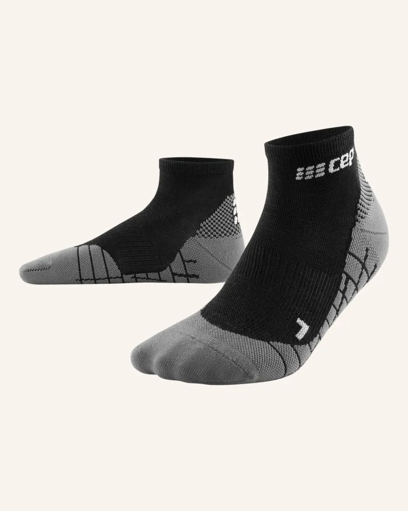CEP Trekking-Socken Light Merino Low Cut  Mit Kompression schwarz Schwarz