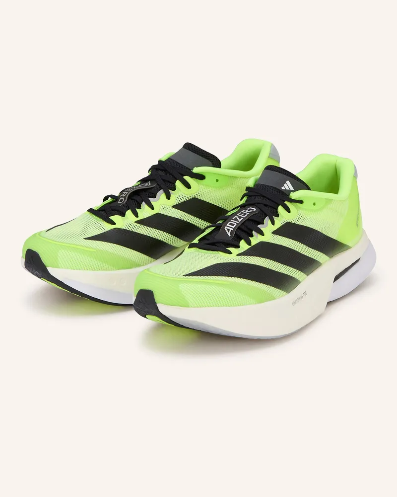 adidas Laufschuhe Adizero Boston 13 gruen Neongrün