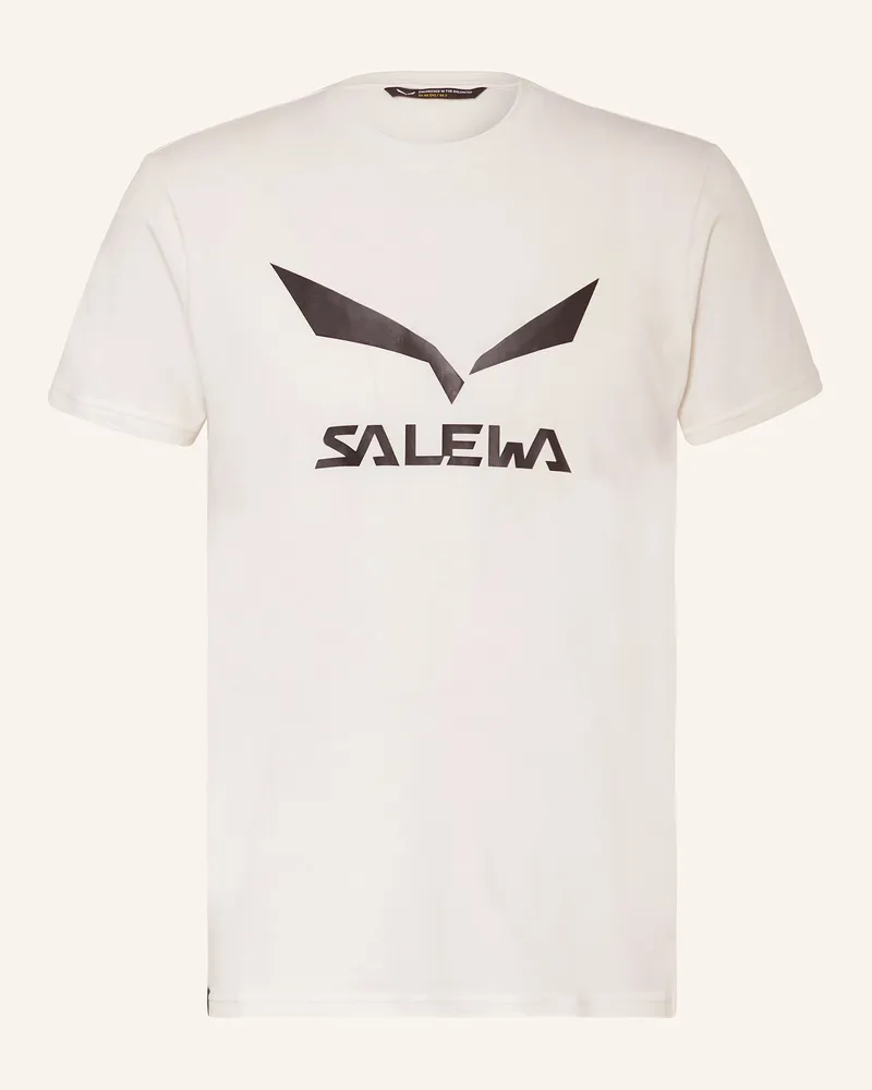 Salewa T-Shirt SOLIDLOGO DRI-RELEASE Weiss