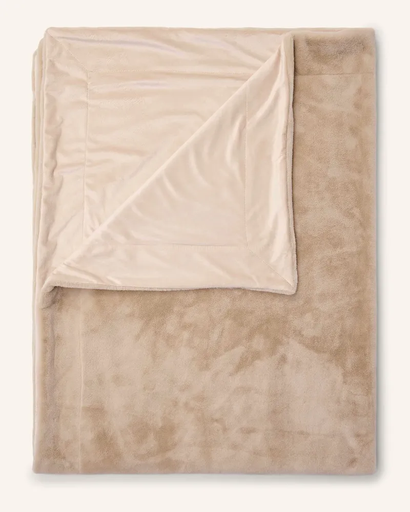 Essenza Kunstpelz-Plaid Furry beige Creme