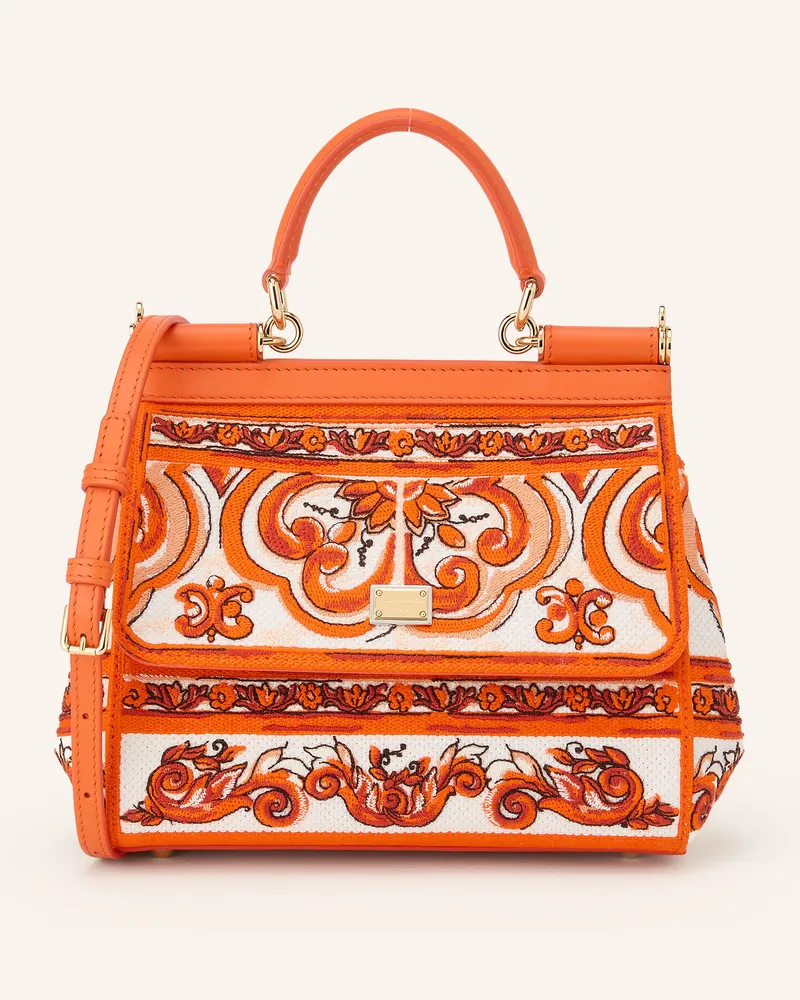 Dolce & Gabbana Handtasche Sicily Small orange Orange