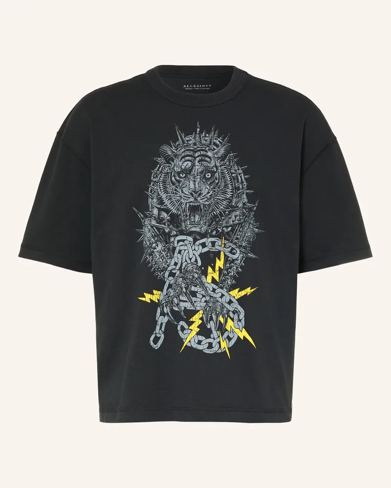 AllSaints T-Shirt Iron Tiger schwarz Schwarz