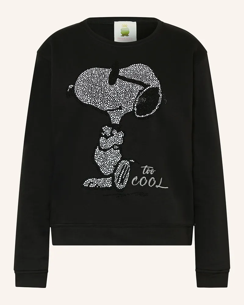 Princess goes Hollywood Sweatshirt mit Schmucksteinen Schwarz