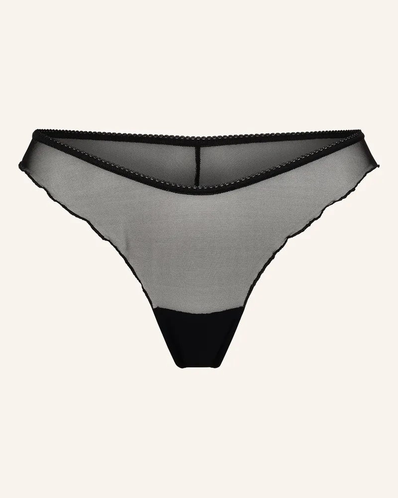 Ehrlich Textil String ICONIC MESH BRAZIL STRING Schwarz