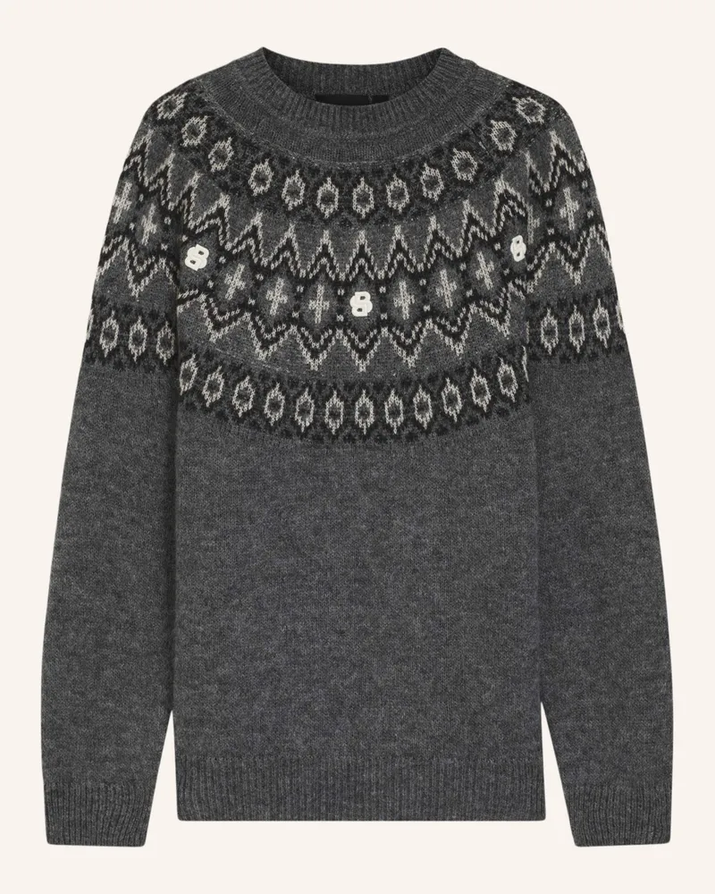 HUGO BOSS Pullover C-HISLE Relaxed Fit Grau