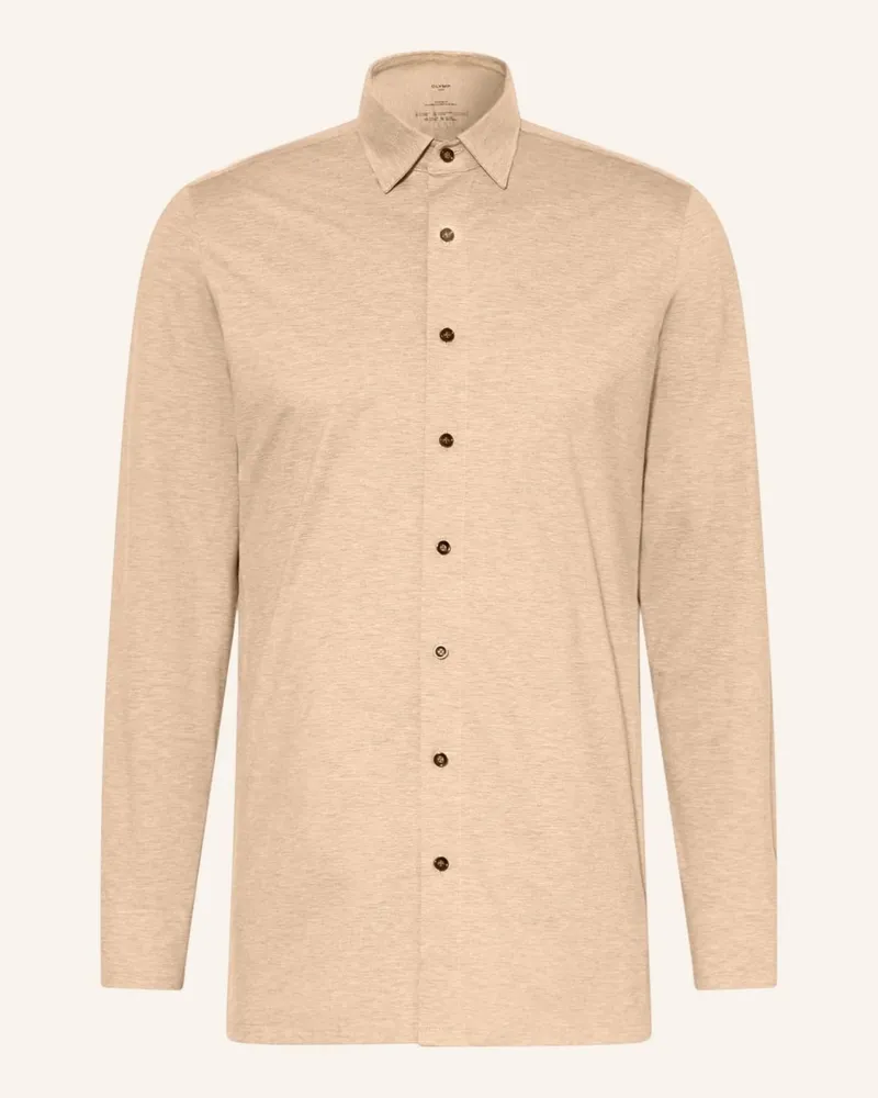 Olymp Jerseyhemd Luxor 24/Seven modern fit Beige