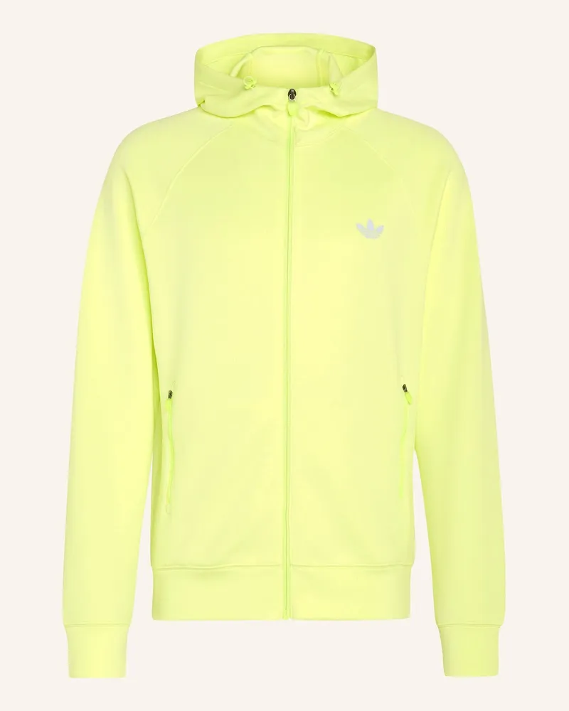 adidas Trefoil Essentials Spacer Hoodie Mit Durchgehendem Reissverschluss gelb Gelb