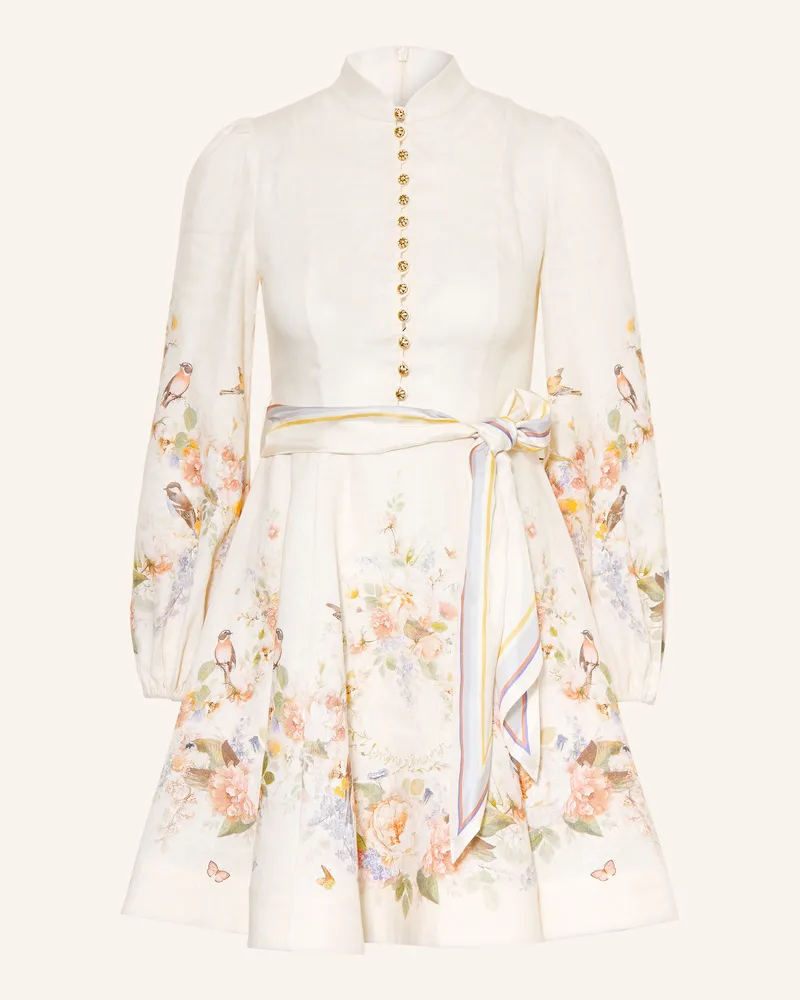 Zimmermann Leinenkleid Valiant weiss Creme