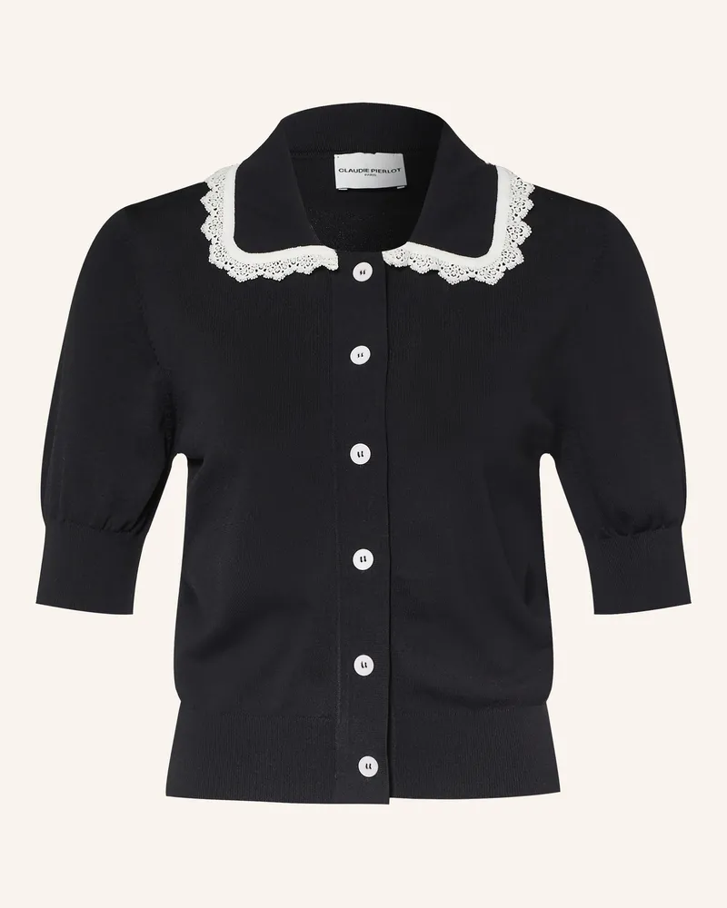 Claudie Pierlot Strickjacke Mit Spitze schwarz Schwarz