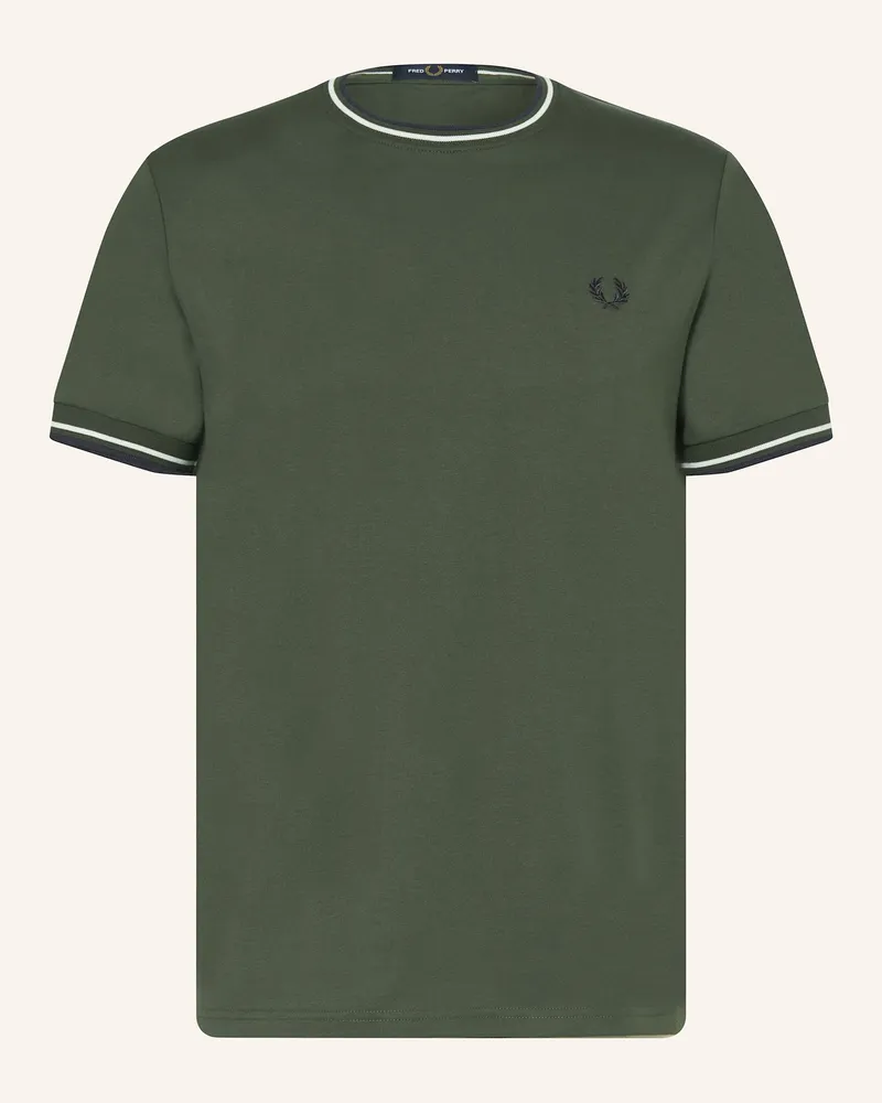 Fred Perry T-Shirt gruen Dunkelgrün