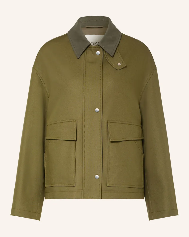 Closed Fieldjacket gruen Oliv