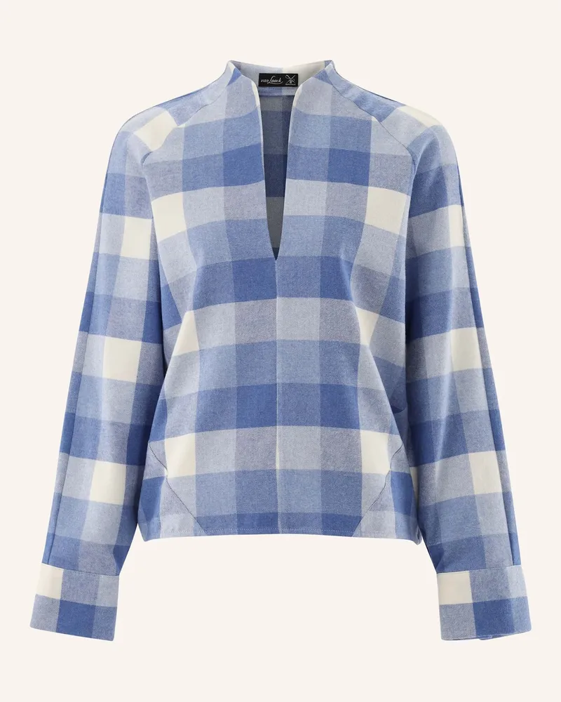 van Laack Bluse Modern Fit blau Blau