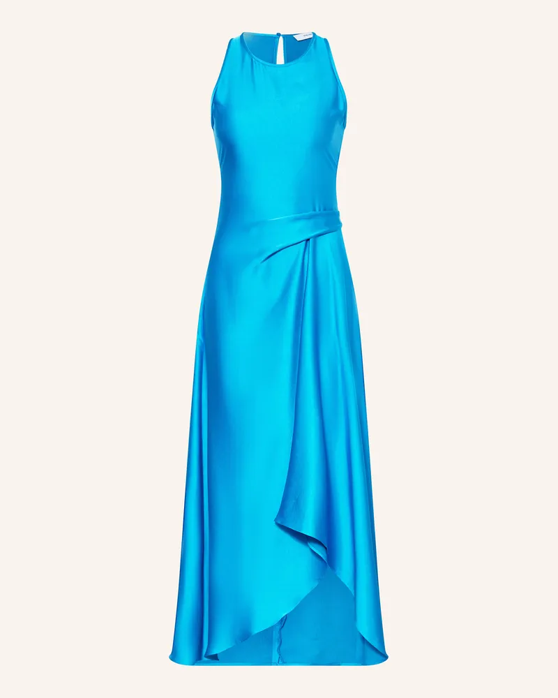 Reiss Satinkleid Micah blau Neonblau