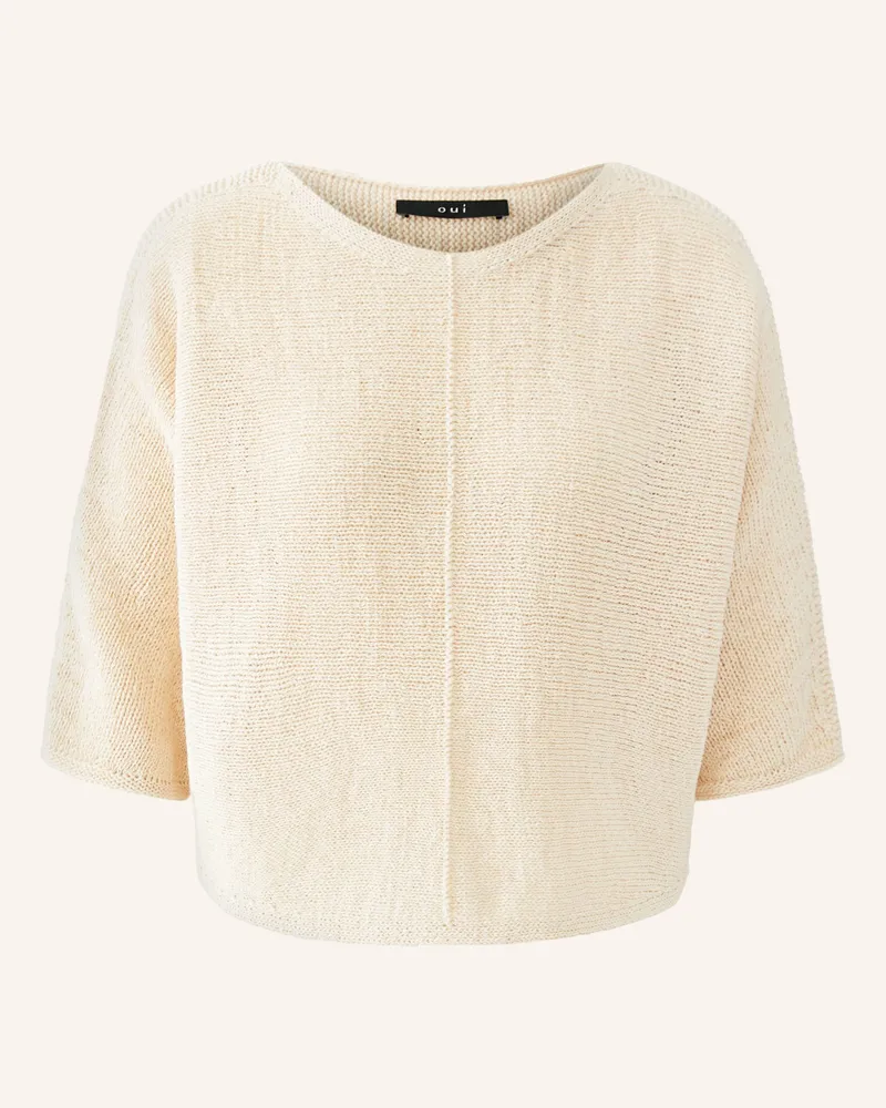 Oui  Pullover weiss Beige