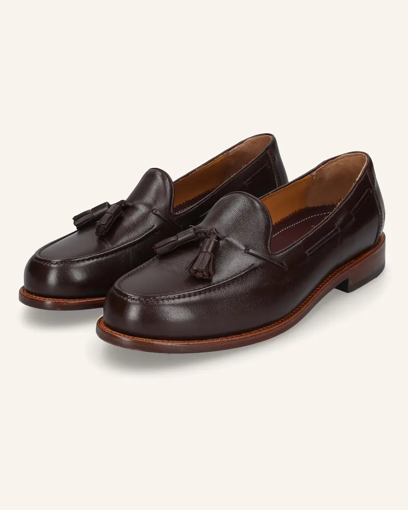 Heinrich Dinkelacker Loafer Wien Plain Tassel Np braun Dunkelbraun