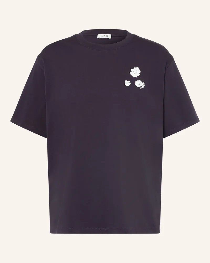 Sandro T-Shirt blau Dunkelblau