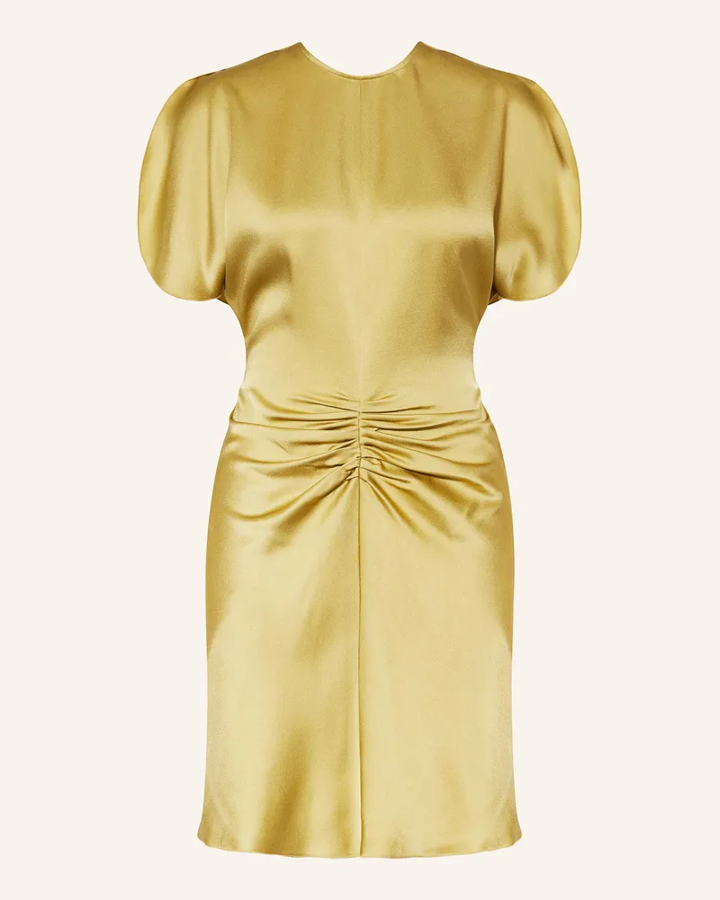 Victoria Beckham Satinkleid Oliv