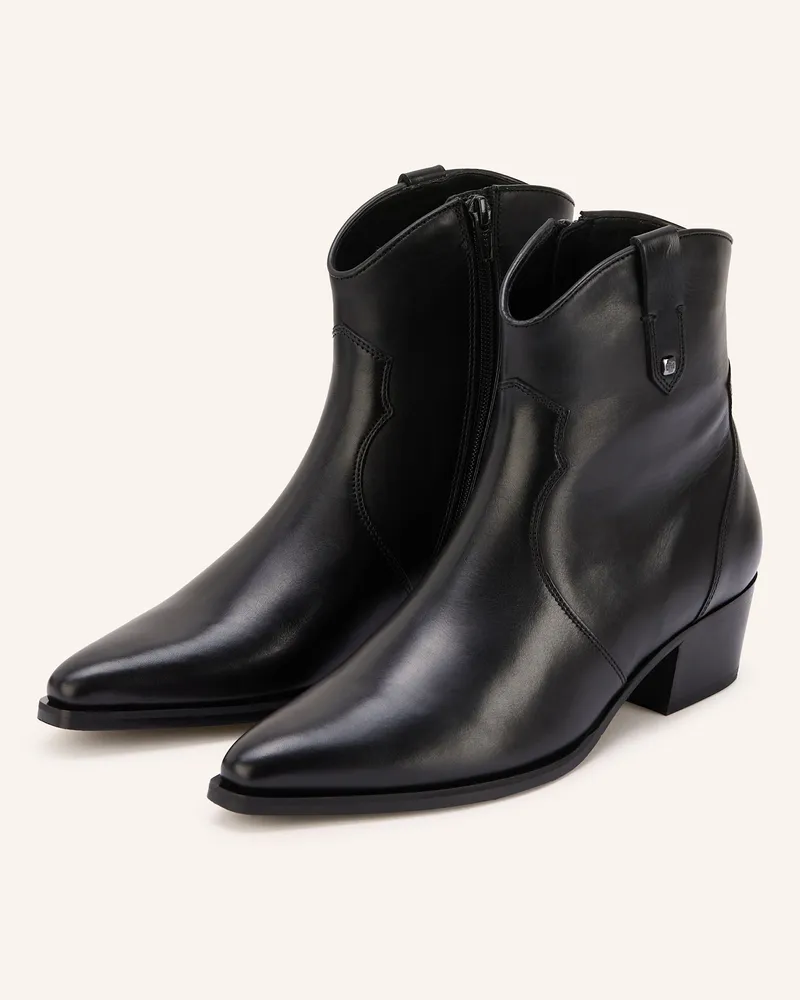 Högl Cowboy Boots Schwarz