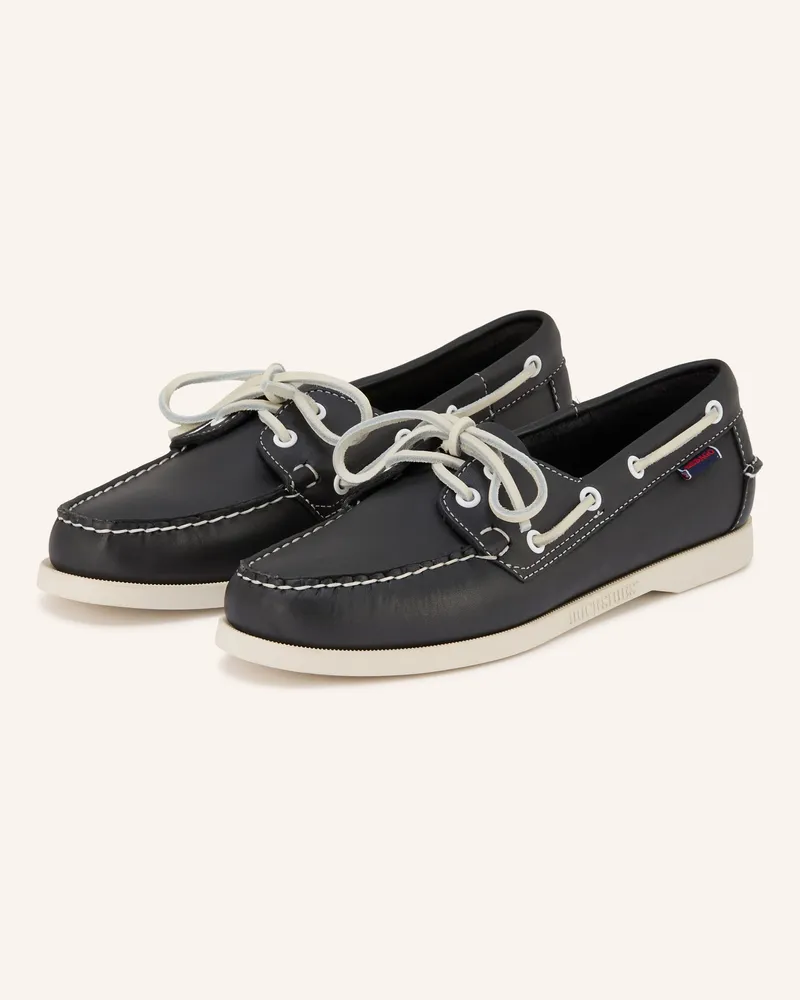 Sebago Bootsschuhe Docksides Portland blau Dunkelblau