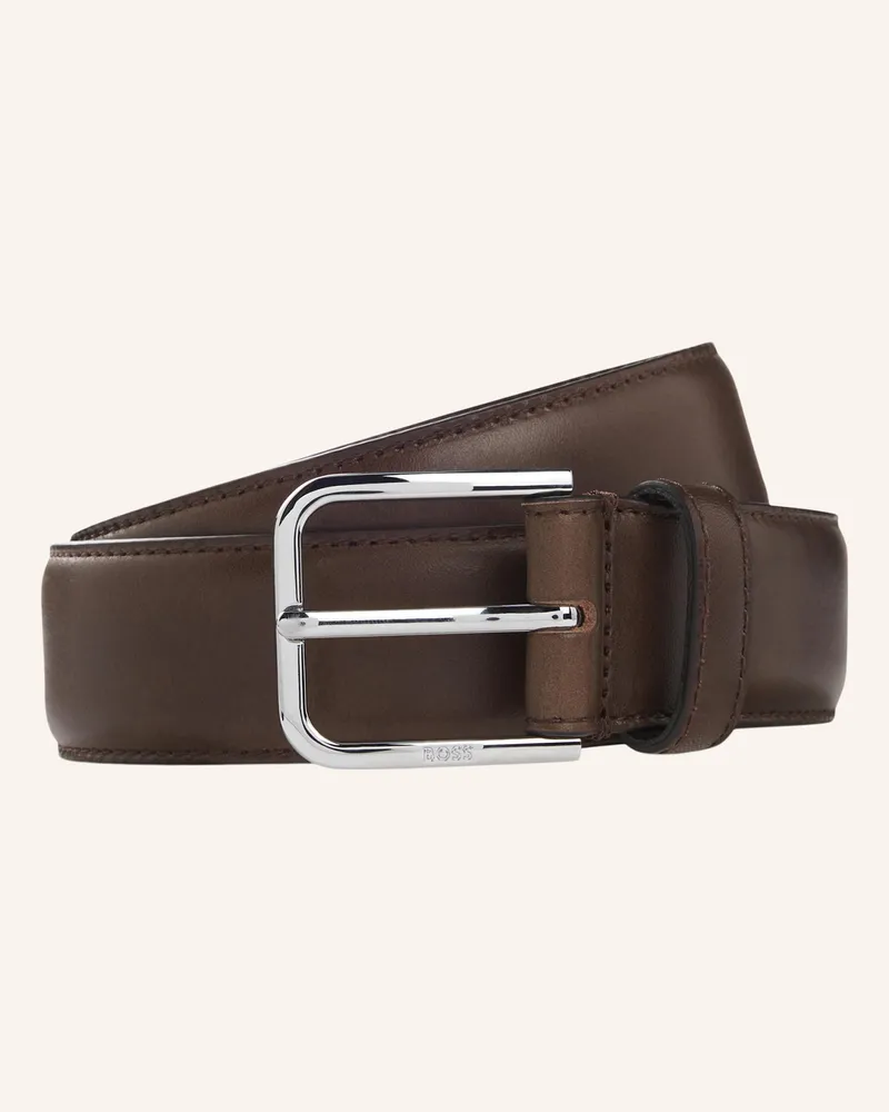 HUGO BOSS Business Gürtel Madison-B1_Vlst_Sz35 braun Dunkelbraun