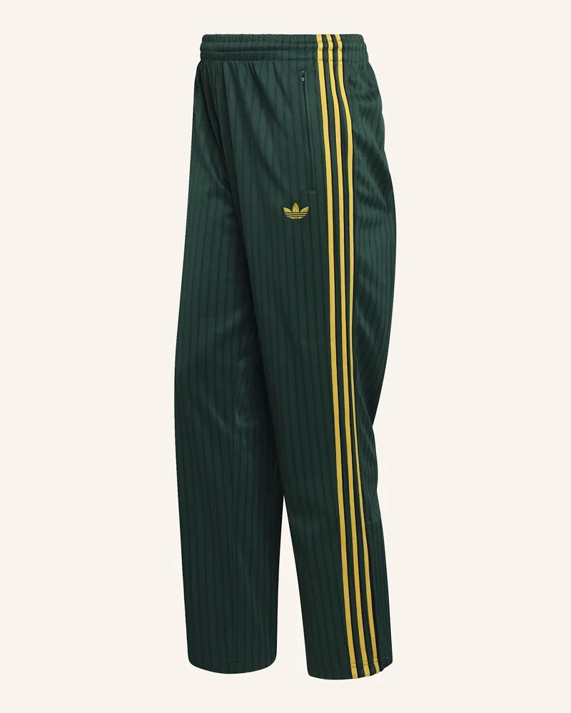adidas Firebird Locker Geschnittene Nadelstreifen Trainingshose gruen Grün