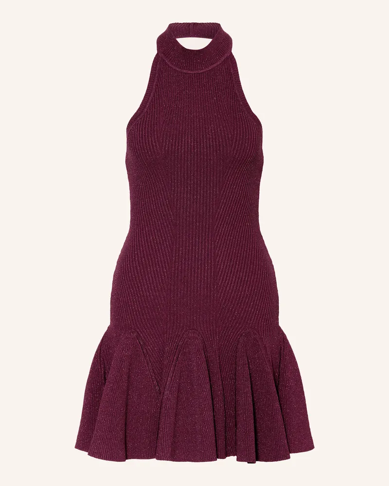 Retrofête Cocktailkleid QUINN mit Glitzergarn Dunkelrot
