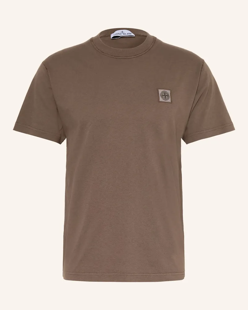 Stone Island T-Shirt Dunkelbraun