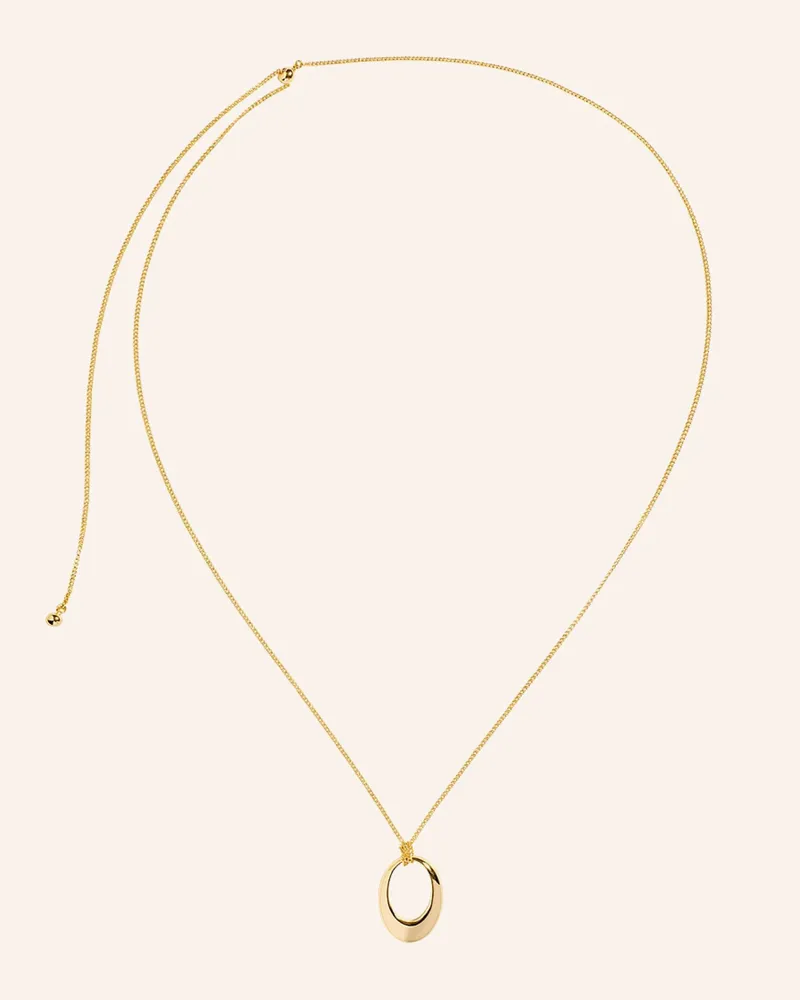 POMPIDOU Halskette Oval Pebbles Necklace By Glambou gold Gold