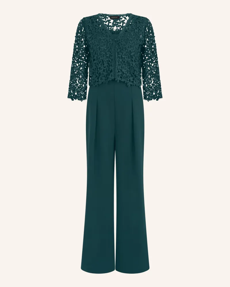 Apart Overall mit Spitzenjäckchen Dunkelgrün