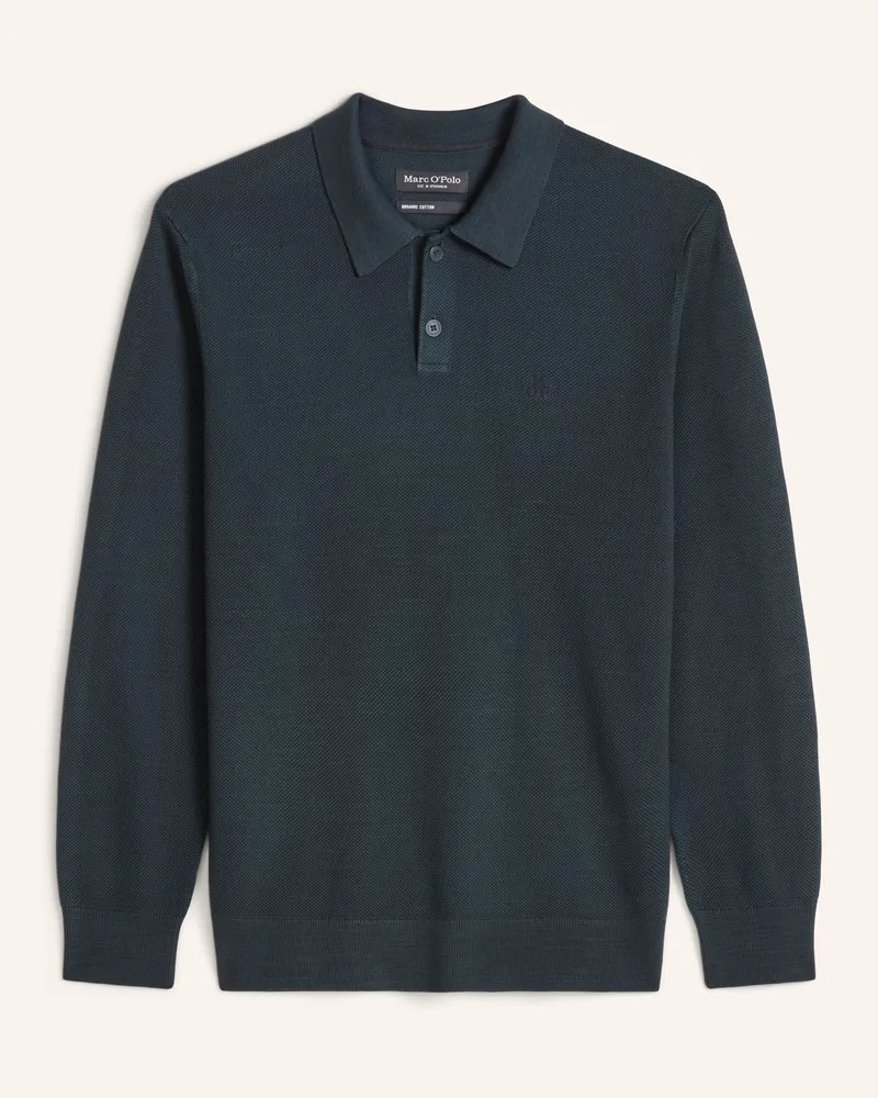 Marc O'Polo Strick-Poloshirt blau Blau