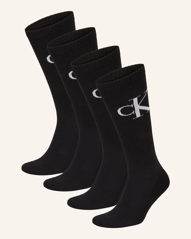 Calvin Klein 4er-Pack Socken schwarz 002