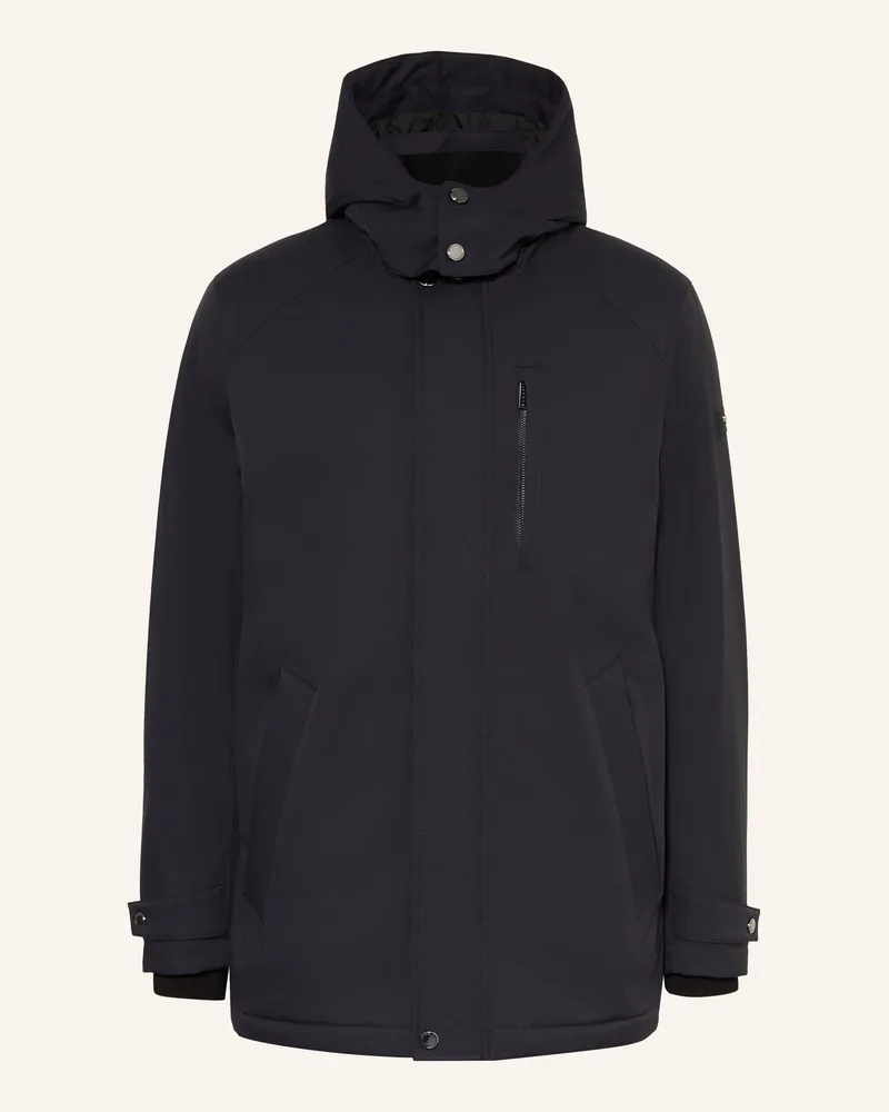 Bugatti Parka Mit Abnehmbarer Kapuze blau Schwarz