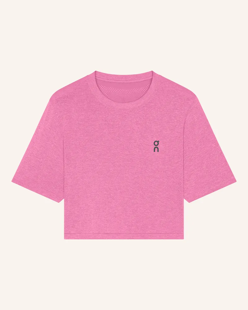 ON Cropped-Funktionsshirt Train Flex pink Rosa
