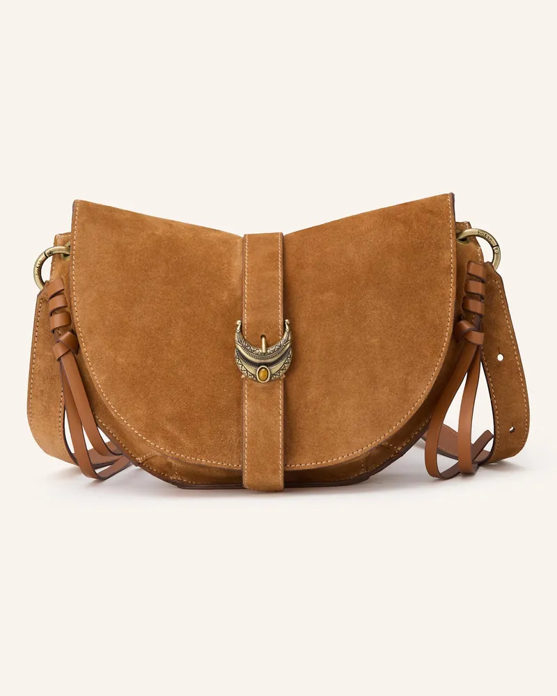 ba&sh Umhängetasche YOUYOU SADDLE SMALL Cognac