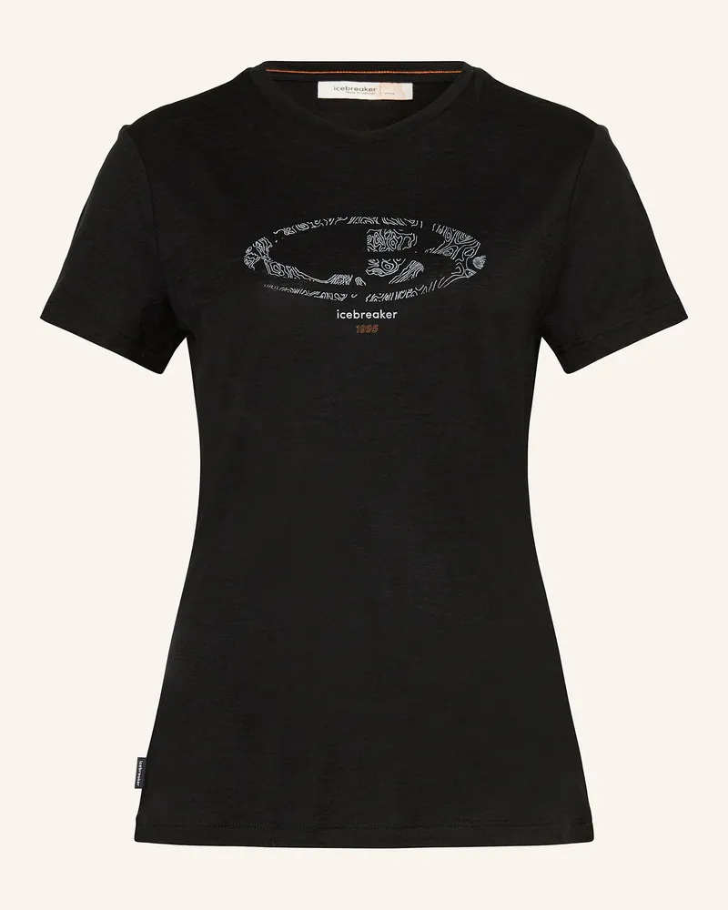 Icebreaker T-Shirt MERINO 150 TECH LITE™ aus Merinowolle Schwarz