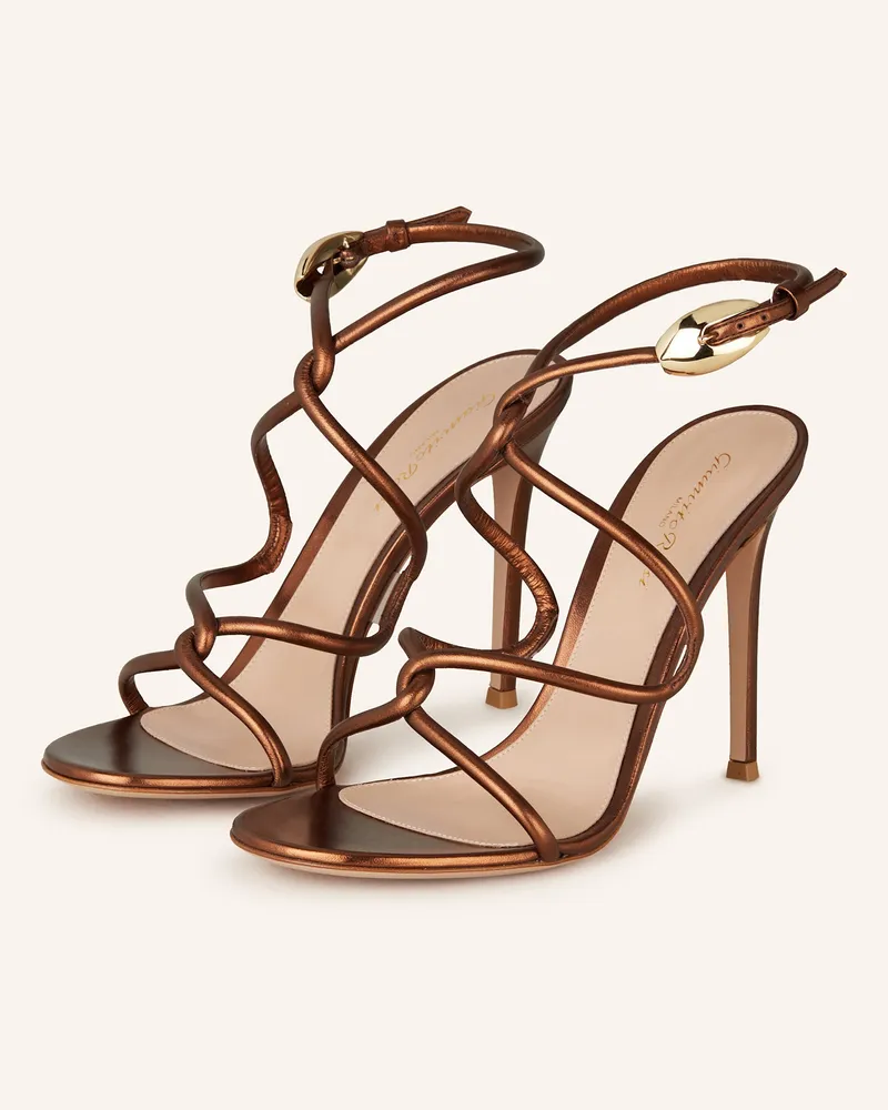 Gianvito Rossi Sandaletten Cognac