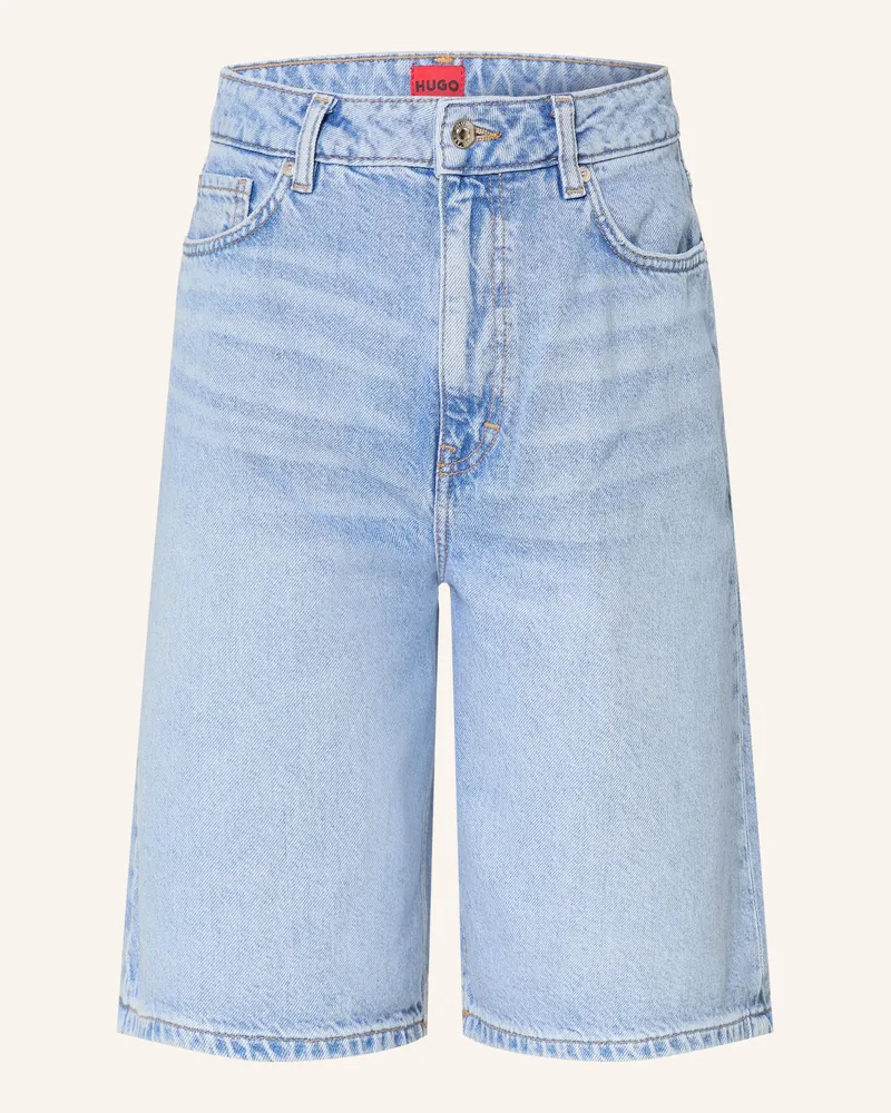 HUGO BOSS Jeans-Bermudas GELITA Hellblau