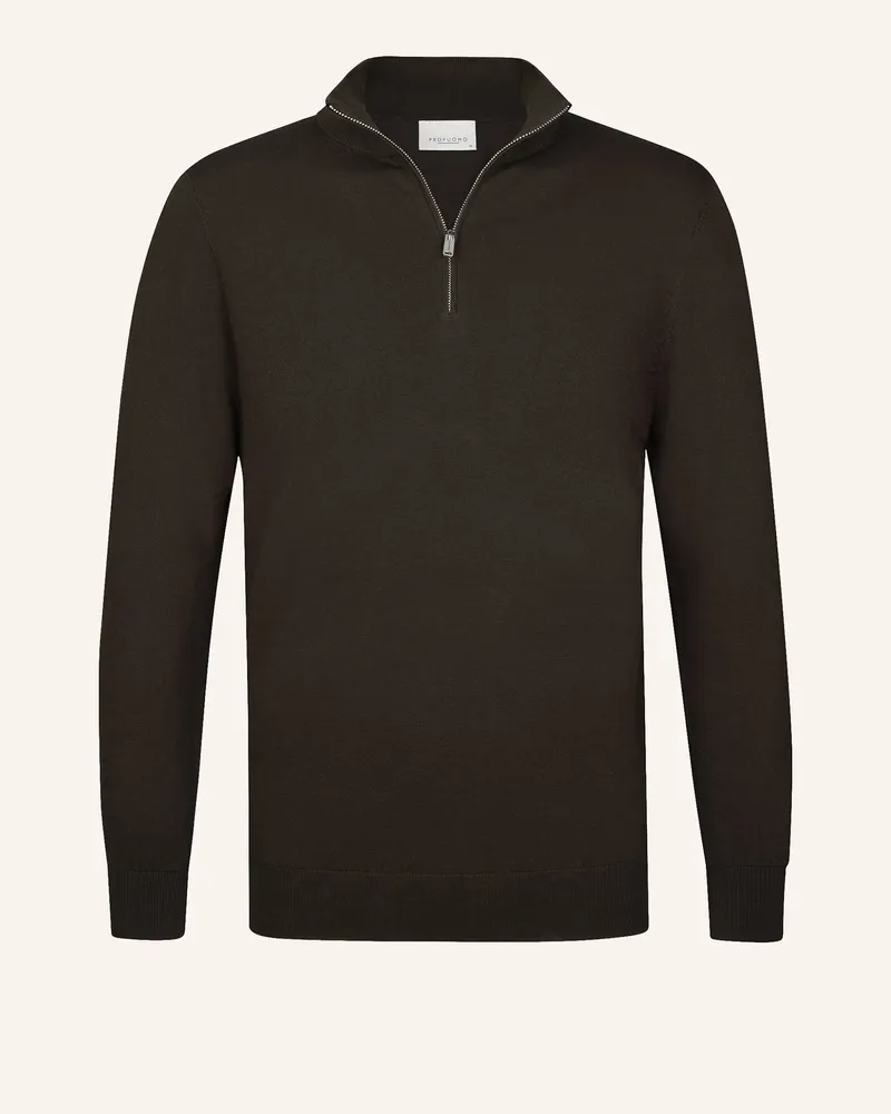 Profuomo Herren Troyer braun Dunkelbraun