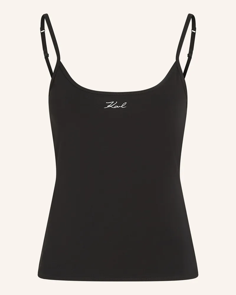 Karl Lagerfeld Top schwarz Beige