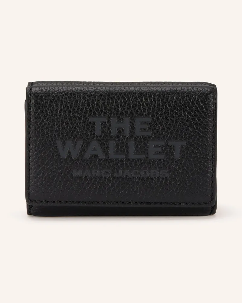 Marc Jacobs Geldbörse The Leaher Trifold Wallet schwarz Schwarz