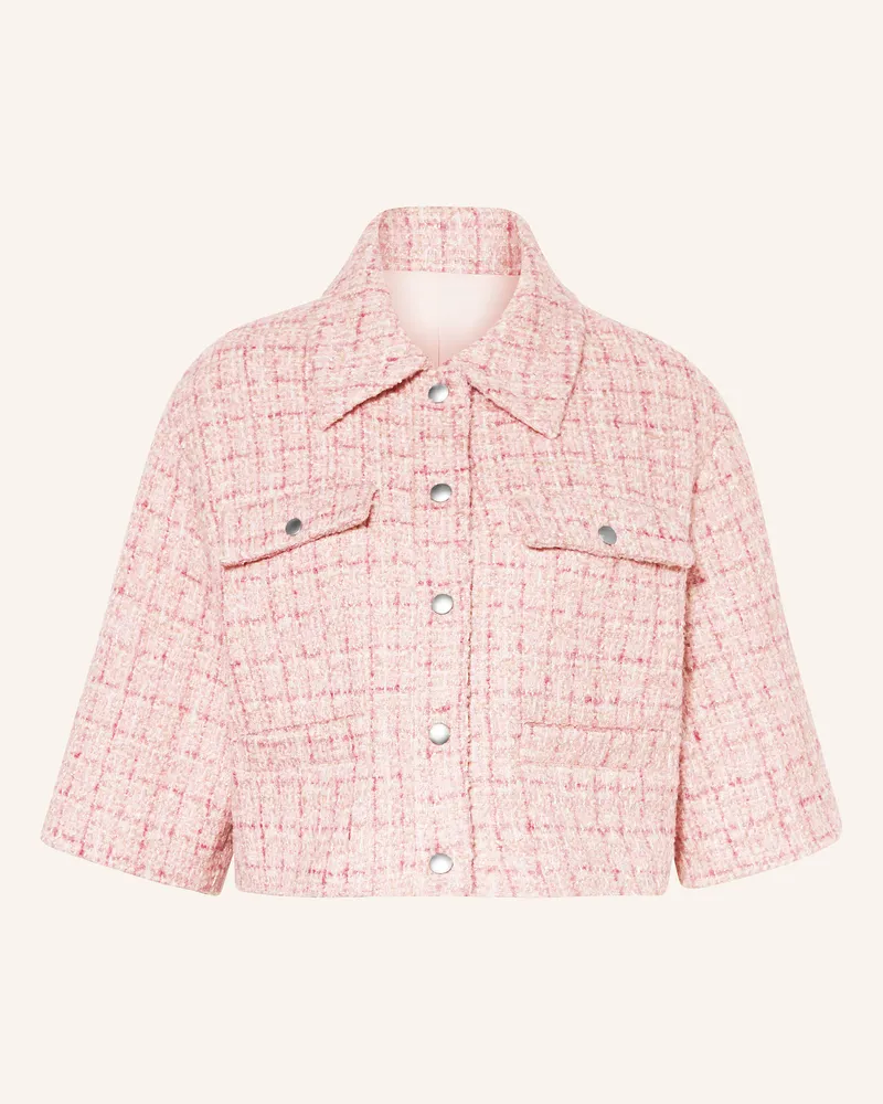 Mrs & HUGS Hemdbluse Aus Tweed pink Rosa