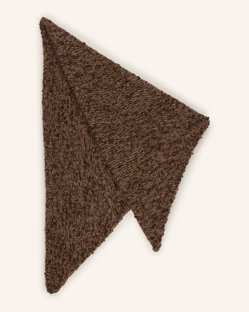 by Aylin Koenig Dreieckstuch Gran Mit Alpaka braun Dunkelbraun