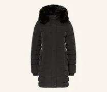 Steppmantel SANTORIN LONG mit Kunstfell