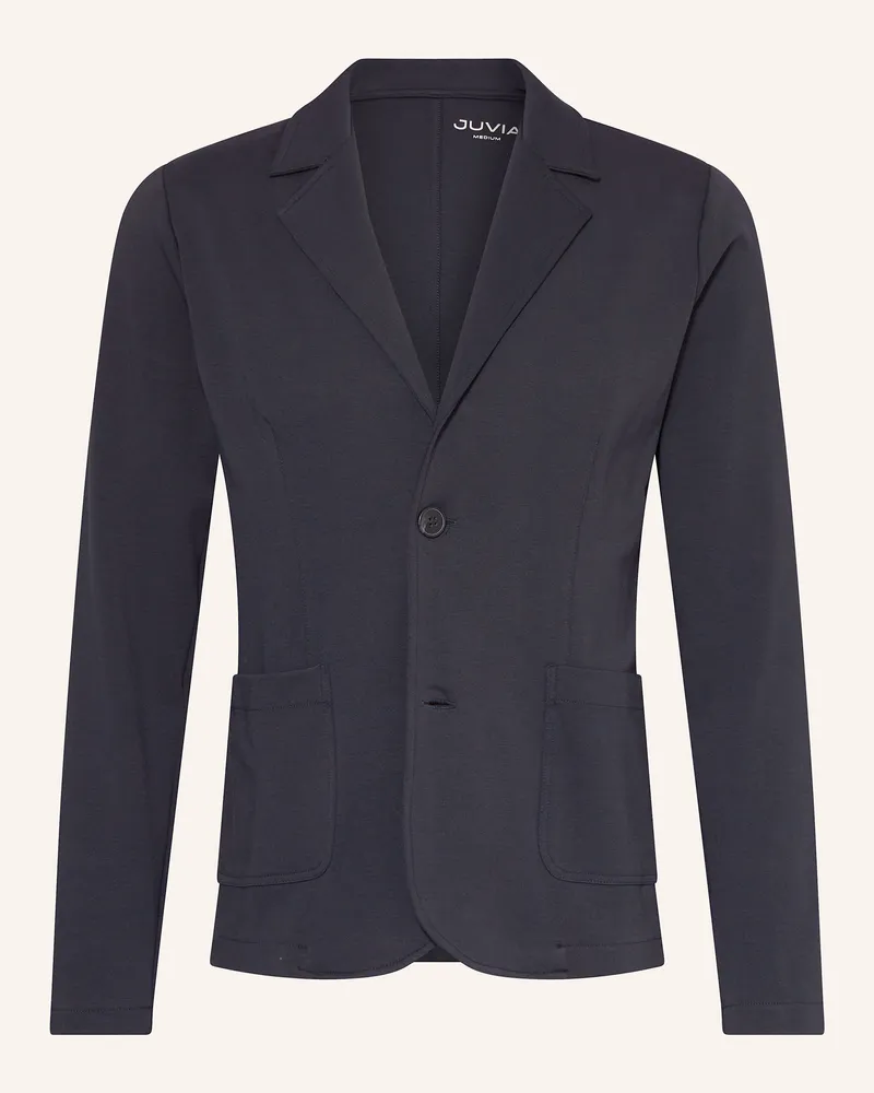 Juvia Sakko Timo Slim Fit Aus Jersey blau Dunkelblau