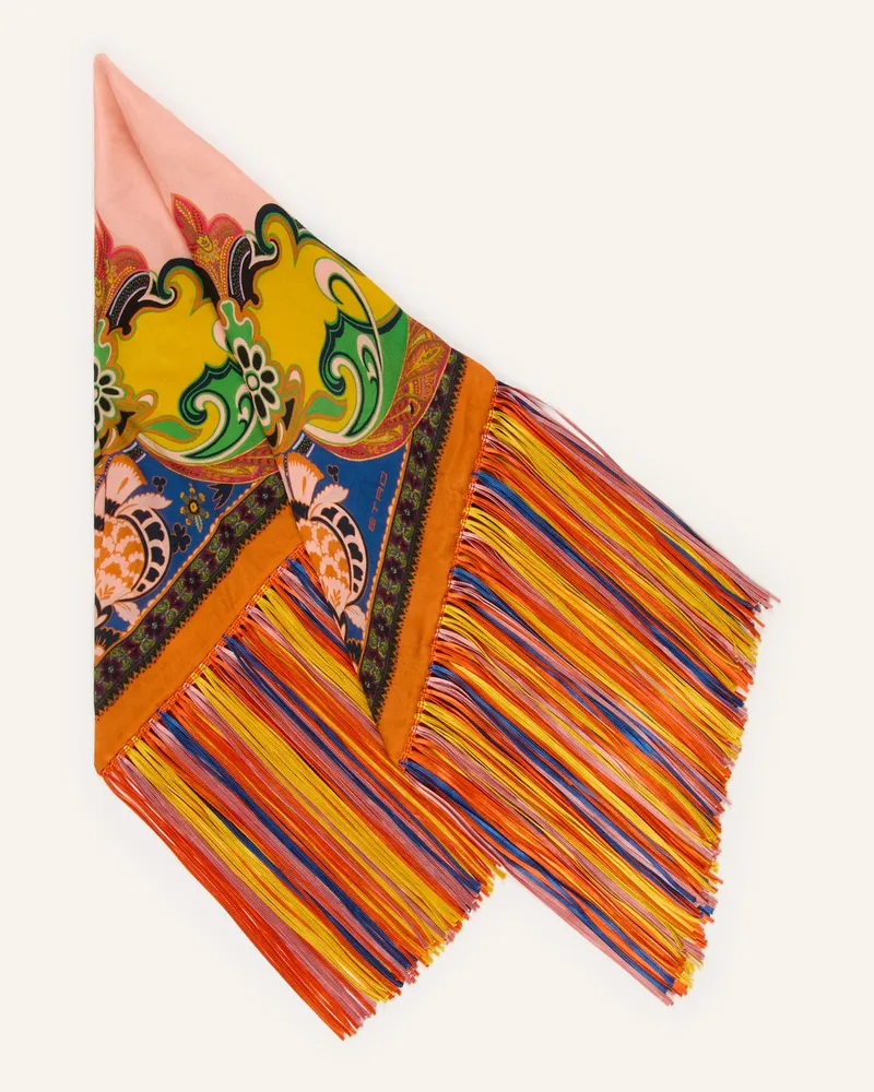 Etro Dreieckstuch Mit Seide orange Orange
