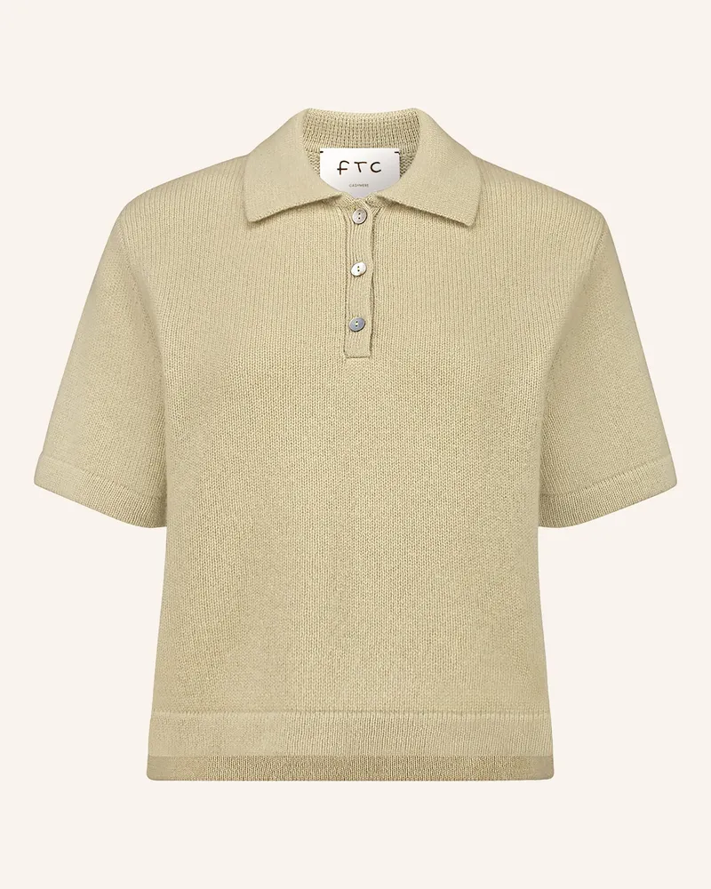 FTC Cashmere Strickshirt Aus Cashmere gruen Oliv