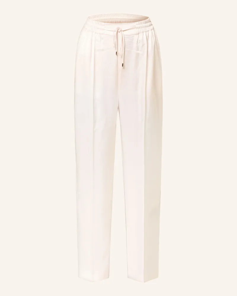 Ted Baker Satinhose NATORI im Jogging-Stil Ecru