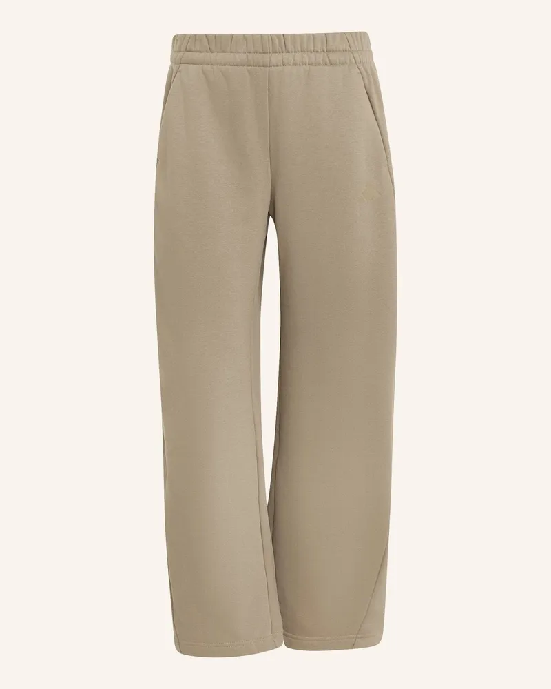 adidas Essentials Contemporary Fleece Hose Mit Barrel-Bein beige Khaki