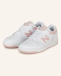 New Balance Sneaker 480 - WEISS/ ROSA Weiss